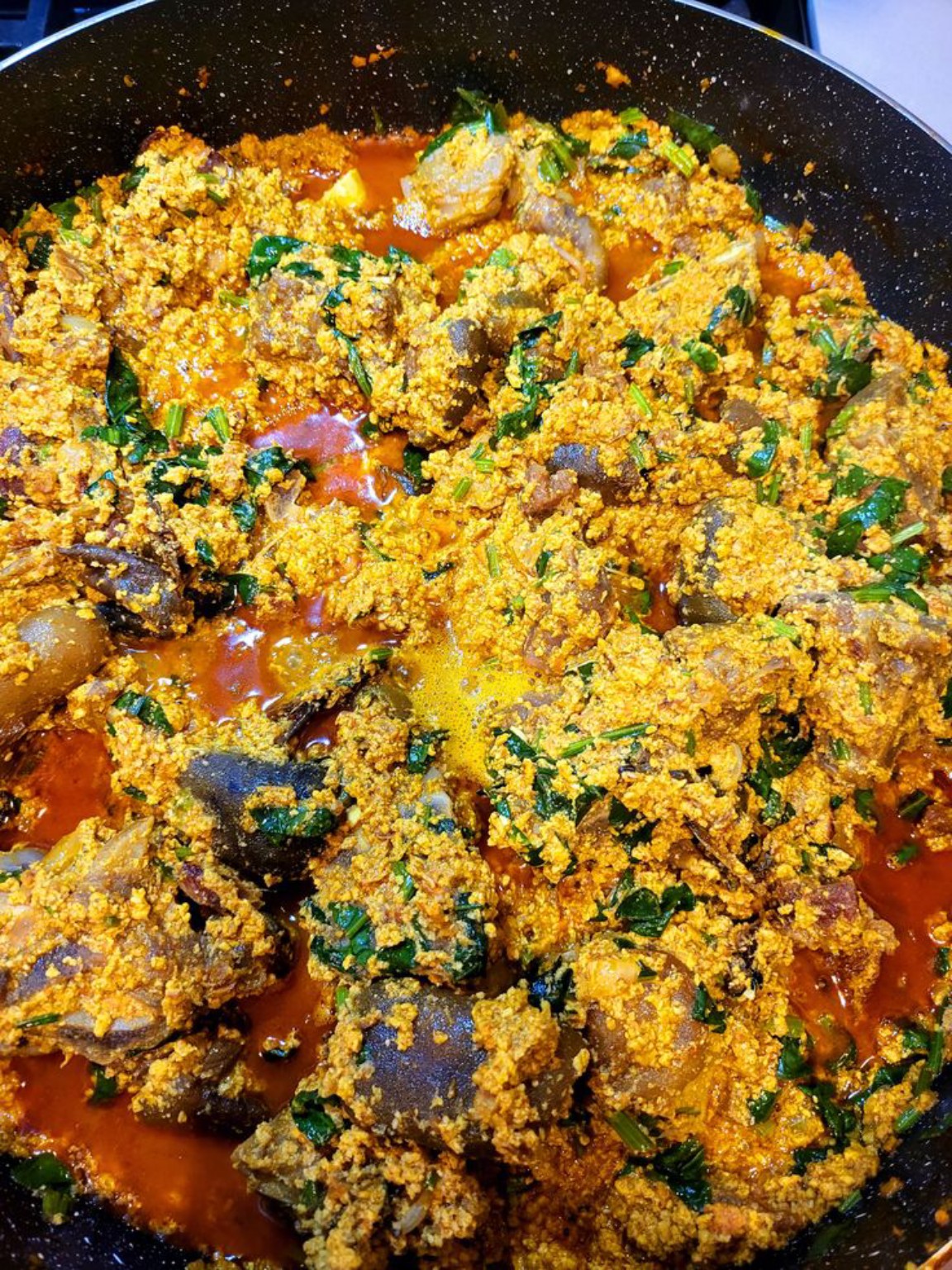 JC Treats Nigerian egusi soup